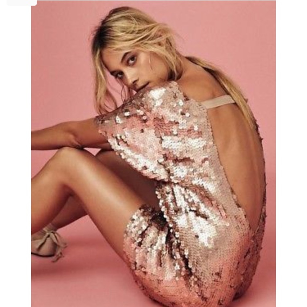 FREE PEOPLE SURRY SEQUIN DRESS xs